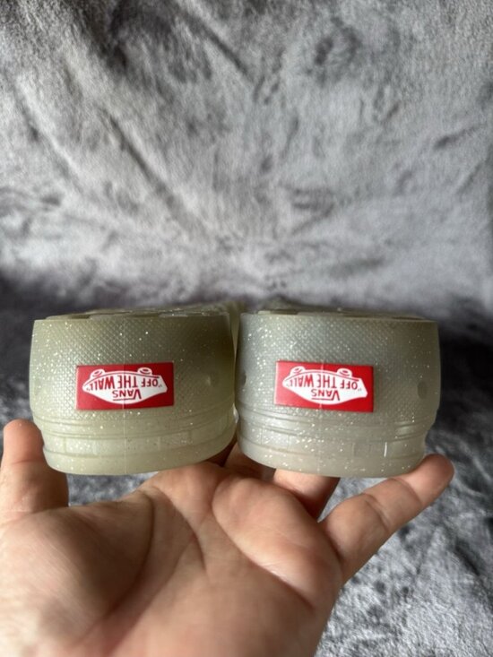 VANS UA Slip-On Mule TRK Mens Size 12 Glitter Grey Rubber Casual Low Water Shoes main image 6